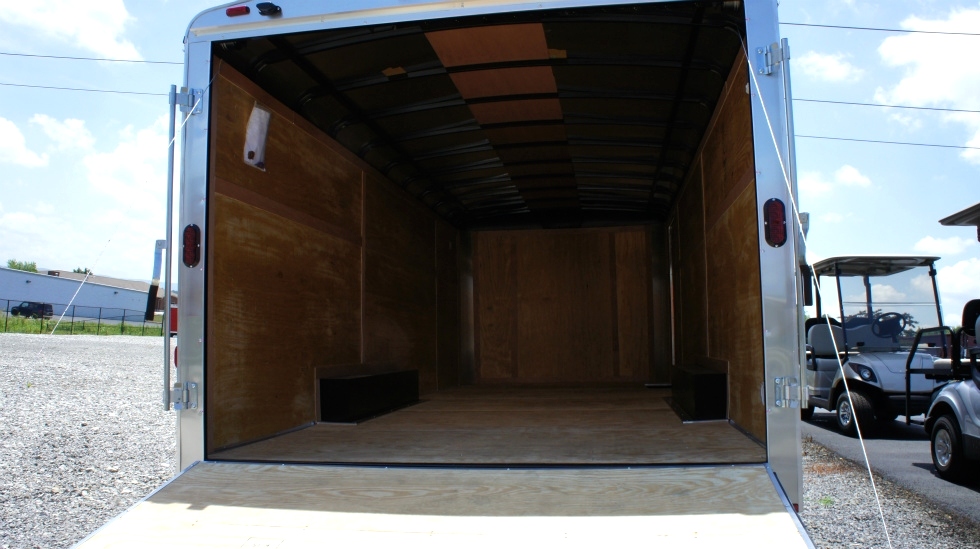 8.5 X 20  Wide Hercules Homesteader Enclosed Equipment Trailer In Stock Ready to Go hHomesteader Trailers 