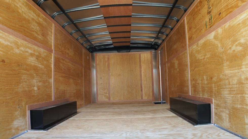 8.5 X 20  Wide Hercules Homesteader Enclosed Equipment Trailer In Stock Ready to Go Trailers For Sale 