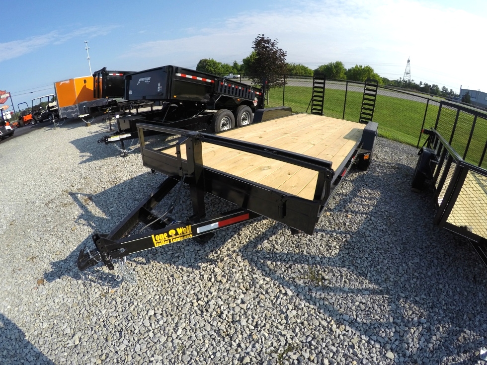 Lone Wolf Heavy Duty 10K Equipment Trailer hHomesteader Trailers 